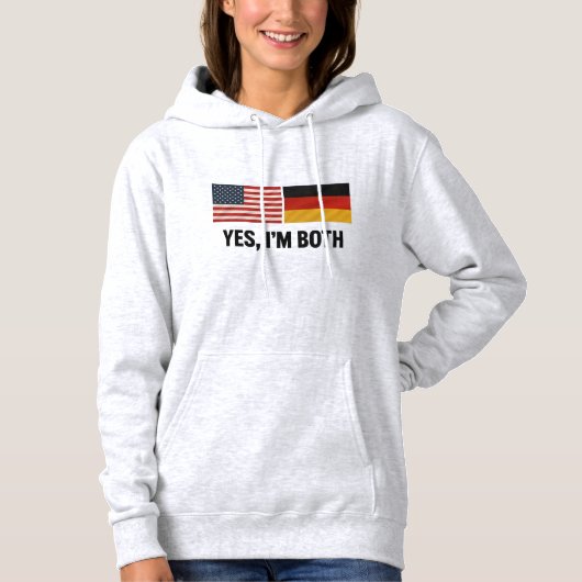 Duits-Amerikaans Ja Ik Ben Beide - Duitsland VS Bu Hoodie (Voorkant)