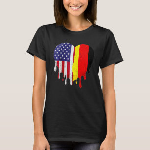 Duits-Amerikaans patriotland dat meldt T-shirt