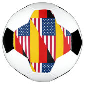 Duits Amerikaans Pride Vlag Voetbal (Gedraaid)