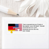 Duits Amerikaans retouradres Etiket (Insitu)