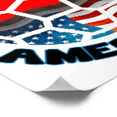 Duits-Amerikaans Voetbal T-shirt Poster (Hoek)