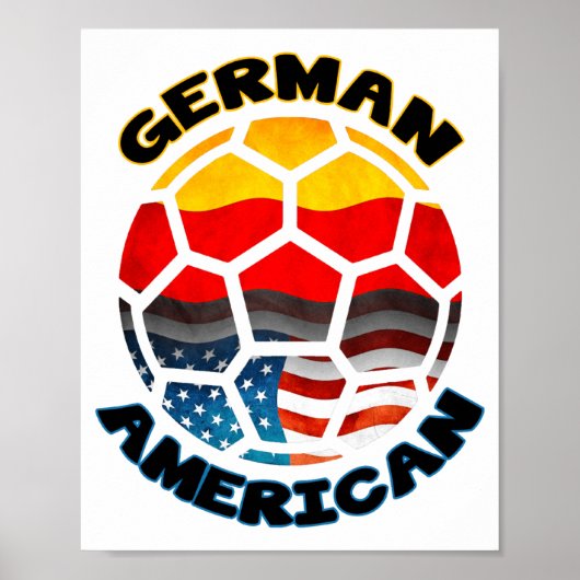 Duits-Amerikaans Voetbal T-shirt Poster (Voorkant)