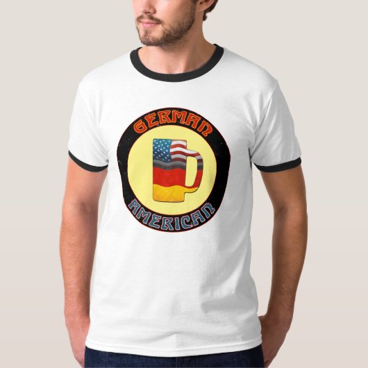Duits-Amerikaanse Beer Stein T-Shirt (Voorkant)