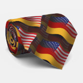 Duits-Amerikaanse golfvlag Stropdas (Opgerold)