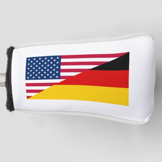 Duits - Amerikaanse pride - Duitsland - vlag Golf Golfheadcover (Voorkant)