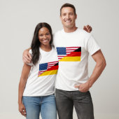 Duits-Amerikaanse Vlag Heren T-Shirt (Unisex)