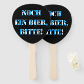 Duits Beer Festival Funny Quote Oktoberfest Hand Handwaaier (Voorkant en achterkant)