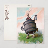  Duits Beer Keg Briefkaart (Voorkant / Achterkant)