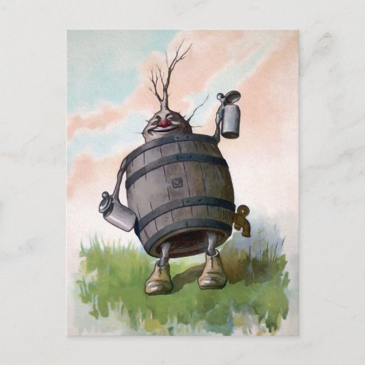  Duits Beer Keg Briefkaart (Voorkant)