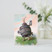  Duits Beer Keg Briefkaart (Staand voorkant)