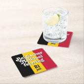 Duits Belgischer Nationalfeiertag Belgische vlag Kartonnen Onderzetters (Insitu)