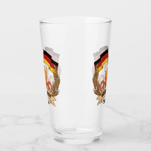 Duits Bier aangepaste naam pint glas (Links)