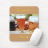 Duits bier, festival mousepad muismat (Met muis)