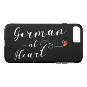 Duits bij hart mobiele telefoon Case-Mate iPhone case (Achterkant (Horizontaal))