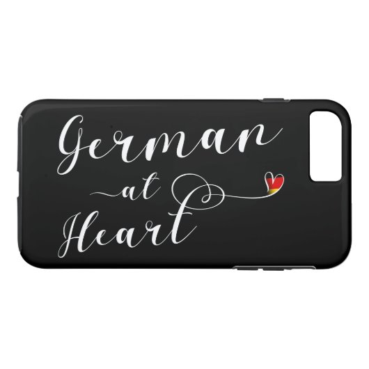Duits bij hart mobiele telefoon Case-Mate iPhone case (Achterkant (Horizontaal))