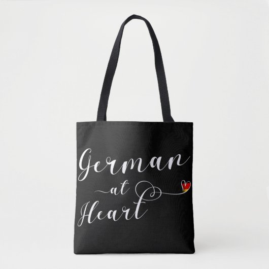 Duits bij Heart Grocery Bag Tote Bag (Voorkant)