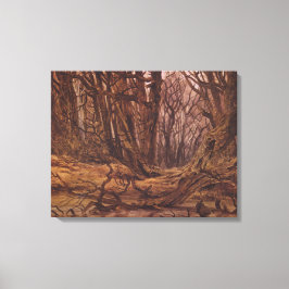 Duits bos in de Herfst (David Caspar Friedrich) Canvas Afdruk