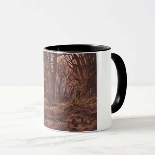 Duits bos in de Herfst (David Caspar Friedrich) Mok (Voorkant rechts)