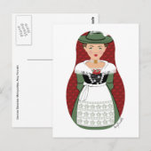 Duits Briefkaart, Beiers Matryoshka Briefkaart (Voorkant / Achterkant)