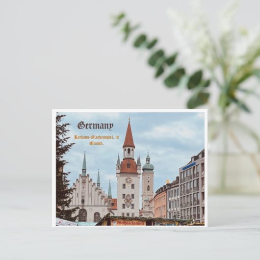 Duits Briefkaart München, persoonlijk (Staand voorkant)