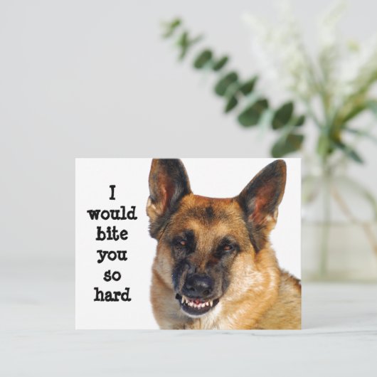 Duits Briefkaart Shepherd (Staand voorkant)