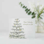 Duits Briefkaart van de kerstboom (Staand voorkant)