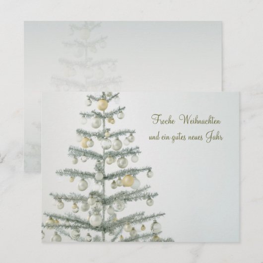 Duits Briefkaart van de kerstboom (Voorkant / Achterkant)
