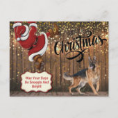 Duits Briefkaart voor kerstmis in Shepherd (Voorkant)