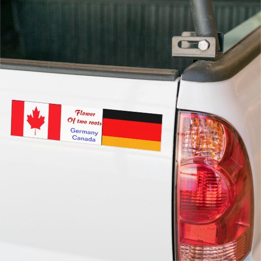 Duits-canadese bumpersticker (Op Truck)