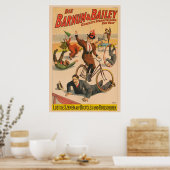 Duits circus Poster van artiesten, 1900. (Keuken)