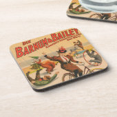  Duits circus Poster van artiesten, 1900. Bier Onderzetter (Linkerzijde)