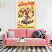  Duits circus Poster van artiesten, 1900. Canvas Afdruk (Insitu (Woonkamer))