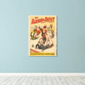  Duits circus Poster van artiesten, 1900. Canvas Afdruk (Insitu (Houten vloer))