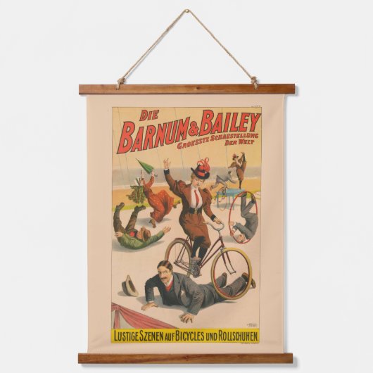 Duits circus Poster van artiesten, 1900. Hangend Wandkleed (Voorkant)