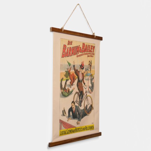  Duits circus Poster van artiesten, 1900. Hangend Wandkleed (Gebogen)