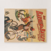  Duits circus Poster van artiesten, 1900. Legpuzzel (Horizontaal)