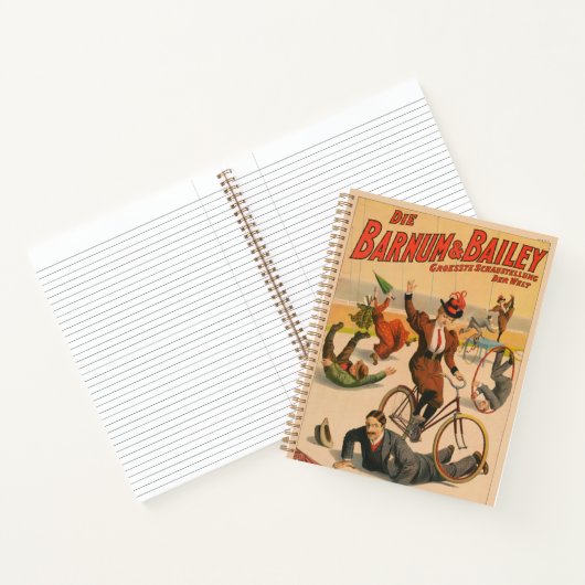  Duits circus Poster van artiesten, 1900. Notitieboek (Binnen)
