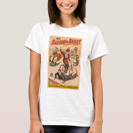  Duits circus Poster van artiesten, 1900. T-shirt (Voorkant)