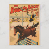 Duits circus Poster van een Man staande op paard Briefkaart (Voorkant)