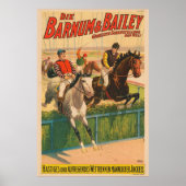  Duits circus Poster van jockeys op paarden (Voorkant)