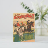 Duits circus Poster van jockeys op paarden Briefkaart (Staand voorkant)