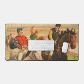 Duits circus Poster van jockeys op paarden Bureaumat (Keyboard & Muis)