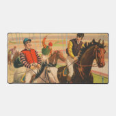 Duits circus Poster van jockeys op paarden Bureaumat (Voorkant)