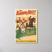  Duits circus Poster van jockeys op paarden Canvas Afdruk (Voorkant)