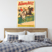 Duits circus Poster van jockeys op paarden Canvas Afdruk (Insitu (Slaapkamer))