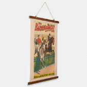  Duits circus Poster van jockeys op paarden Hangend Wandkleed (Gebogen)