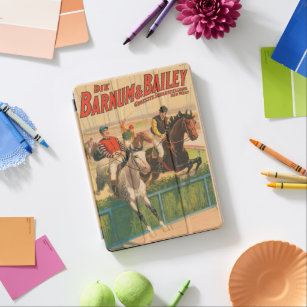  Duits circus Poster van jockeys op paarden iPad Air Cover