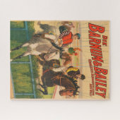  Duits circus Poster van jockeys op paarden Legpuzzel (Horizontaal)