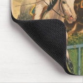  Duits circus Poster van jockeys op paarden Muismat (Hoek)