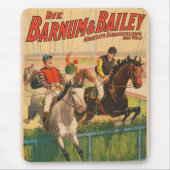  Duits circus Poster van jockeys op paarden Muismat (Voorkant)